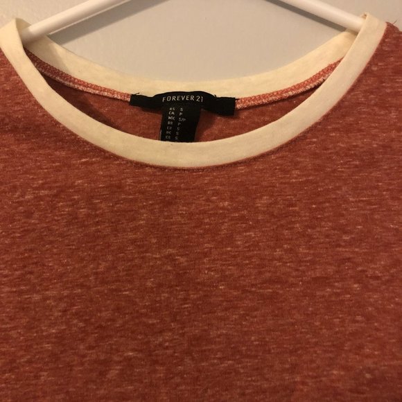 Forever 21 Heathered Cropped T-Shirt - Picture 2 of 2